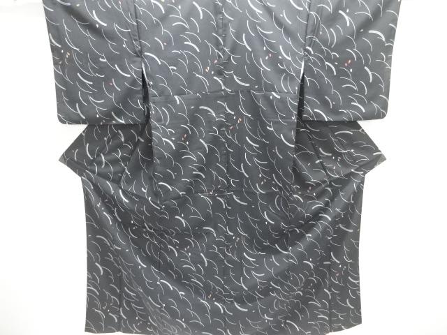 草葉模様小紋着物